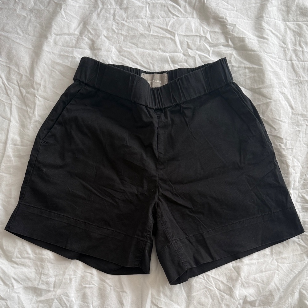 Everlane black twill pull on Shorts
